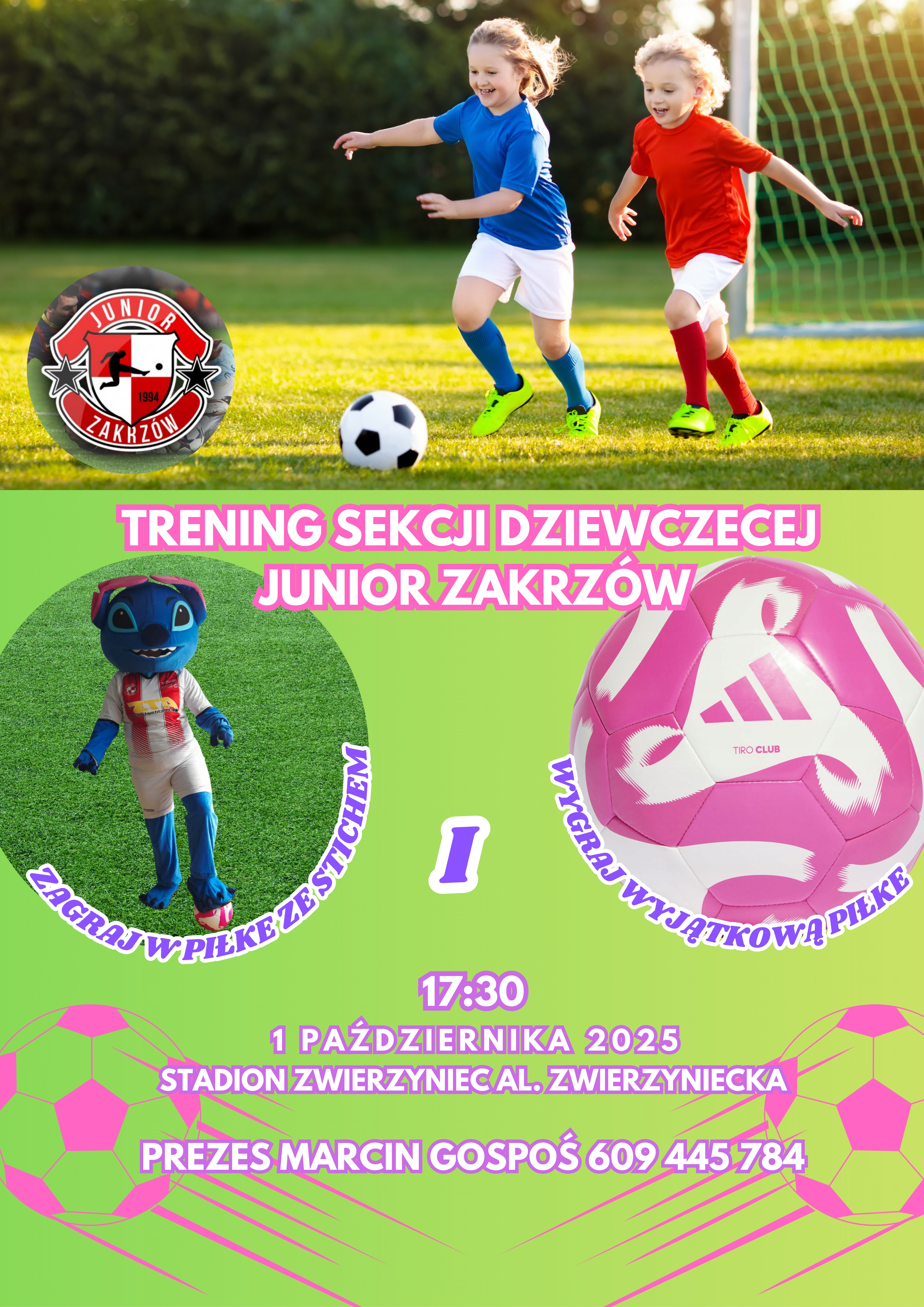 Dziewczynki na murawę!